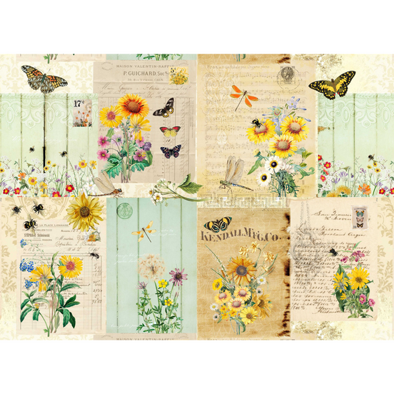 Roycycled Treasures - Botanical Masterboard Decoupage Paper