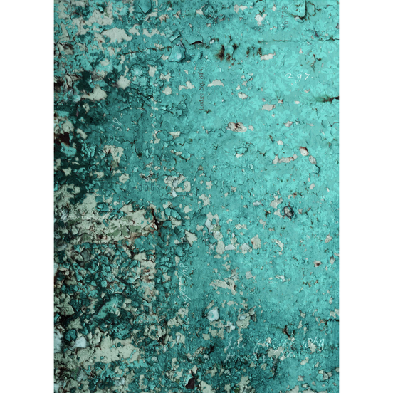 Roycycled Treasures - Teal Texture Decoupage Paper