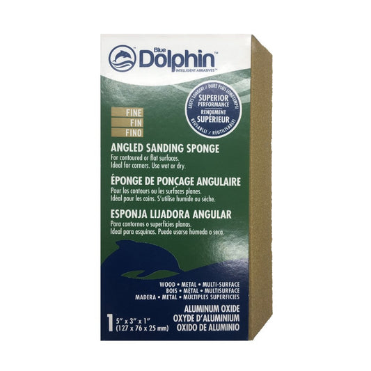 Fine Angled Sanding Sponge - Blue Dolphin - FA-10 - Rustic River Home