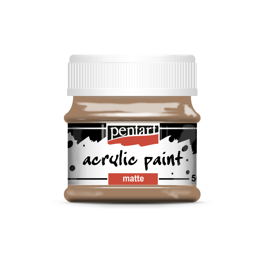 Pentart - Acrylic Paint - Matte - Mars Brown - Rustic River Home