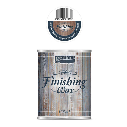 Pentart Finishing Wax - 125 ml - Brown - Rustic River Home